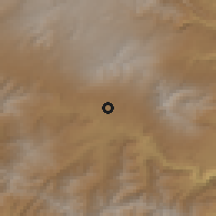 Shaded relief of the 53 km around Ishkhanasar, drawn from the GMTED2010 grid