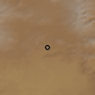 Shaded relief of the 53 km around Amasia, drawn from the GMTED2010 grid