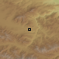 Shaded relief of the 53 km around Karmir Agheg, drawn from the GMTED2010 grid
