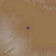 Shaded relief of the 53 km around Karmirgyukh, drawn from the GMTED2010 grid