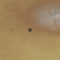 Shaded relief of the 53 km around Katnaghbyur, drawn from the GMTED2010 grid