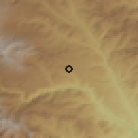 Shaded relief of the 53 km around Khndzoresk, drawn from the GMTED2010 grid