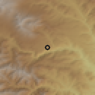 Shaded relief of the 53 km around Khot, drawn from the GMTED2010 grid
