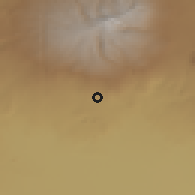 Shaded relief of the 53 km around Kosh, drawn from the GMTED2010 grid