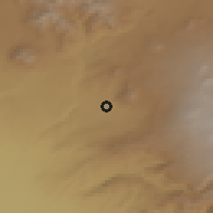 Shaded relief of the 53 km around Kotayk, drawn from the GMTED2010 grid