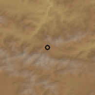 Shaded relief of the 53 km around Antarashen, drawn from the GMTED2010 grid