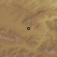 Shaded relief of the 53 km around Agarak, drawn from the GMTED2010 grid