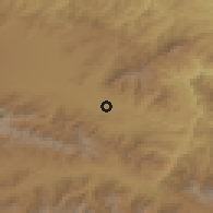 Shaded relief of the 53 km around Lori Berd, drawn from the GMTED2010 grid