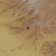 Shaded relief of the 53 km around Lusashogh, drawn from the GMTED2010 grid