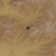 Shaded relief of the 53 km around Martiros, drawn from the GMTED2010 grid