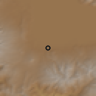 Shaded relief of the 53 km around Martuni, drawn from the GMTED2010 grid