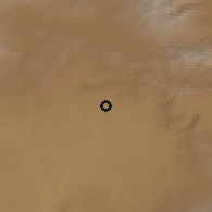 Shaded relief of the 53 km around Mayisyan, drawn from the GMTED2010 grid