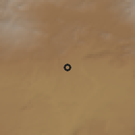 Shaded relief of the 53 km around Meghrashat, drawn from the GMTED2010 grid