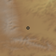 Shaded relief of the 53 km around Meghvahovit, drawn from the GMTED2010 grid