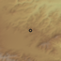 Shaded relief of the 53 km around Apaven, drawn from the GMTED2010 grid
