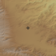 Shaded relief of the 53 km around Metsavan, drawn from the GMTED2010 grid