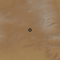 Shaded relief of the 53 km around Mets Sepasar, drawn from the GMTED2010 grid