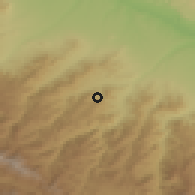 Shaded relief of the 53 km around Mosesgegh, drawn from the GMTED2010 grid