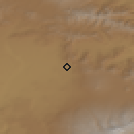 Shaded relief of the 53 km around Musayelyan, drawn from the GMTED2010 grid