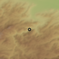Shaded relief of the 53 km around Neghots, drawn from the GMTED2010 grid