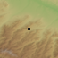 Shaded relief of the 53 km around Nerkin Karmir, drawn from the GMTED2010 grid