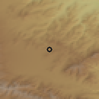 Shaded relief of the 53 km around Norashen, drawn from the GMTED2010 grid