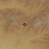 Shaded relief of the 53 km around Nor Aznaberd, drawn from the GMTED2010 grid