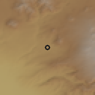 Shaded relief of the 53 km around Nor Gyukh, drawn from the GMTED2010 grid