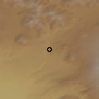 Shaded relief of the 53 km around Nurnus, drawn from the GMTED2010 grid