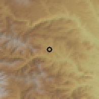 Shaded relief of the 54 km around Arajadzor, drawn from the GMTED2010 grid