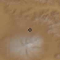 Shaded relief of the 53 km around Sadunts, drawn from the GMTED2010 grid