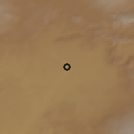 Shaded relief of the 53 km around Arapi, drawn from the GMTED2010 grid
