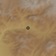 Shaded relief of the 53 km around Agarakadzor, drawn from the GMTED2010 grid
