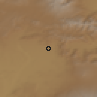 Shaded relief of the 53 km around Shirak, drawn from the GMTED2010 grid