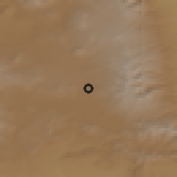 Shaded relief of the 53 km around Sizavet, drawn from the GMTED2010 grid