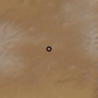 Shaded relief of the 53 km around Ardenis, drawn from the GMTED2010 grid