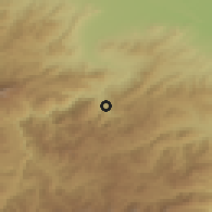 Shaded relief of the 53 km around Teghut, drawn from the GMTED2010 grid