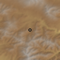 Shaded relief of the 53 km around Torunik, drawn from the GMTED2010 grid