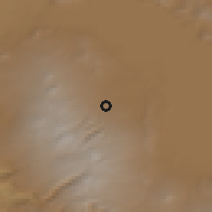 Shaded relief of the 53 km around Tsaghkashen, drawn from the GMTED2010 grid