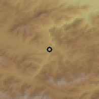 Shaded relief of the 53 km around Tsater, drawn from the GMTED2010 grid