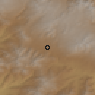 Shaded relief of the 53 km around Tsghuk, drawn from the GMTED2010 grid