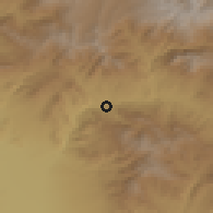 Shaded relief of the 53 km around Areni, drawn from the GMTED2010 grid