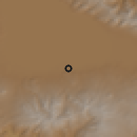 Shaded relief of the 53 km around Tsovinar, drawn from the GMTED2010 grid