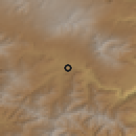 Shaded relief of the 53 km around Uyts, drawn from the GMTED2010 grid