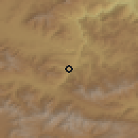 Shaded relief of the 53 km around Vahagnadzor, drawn from the GMTED2010 grid