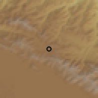 Shaded relief of the 53 km around Vahan, drawn from the GMTED2010 grid