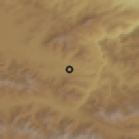 Shaded relief of the 53 km around Vardablur, drawn from the GMTED2010 grid