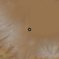Shaded relief of the 53 km around Vardadzor, drawn from the GMTED2010 grid