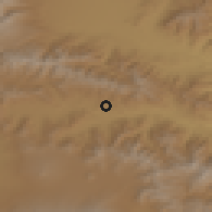 Shaded relief of the 53 km around Arevashogh, drawn from the GMTED2010 grid