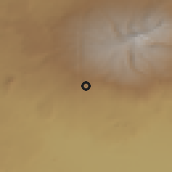 Shaded relief of the 53 km around Verin Bazmaberd, drawn from the GMTED2010 grid